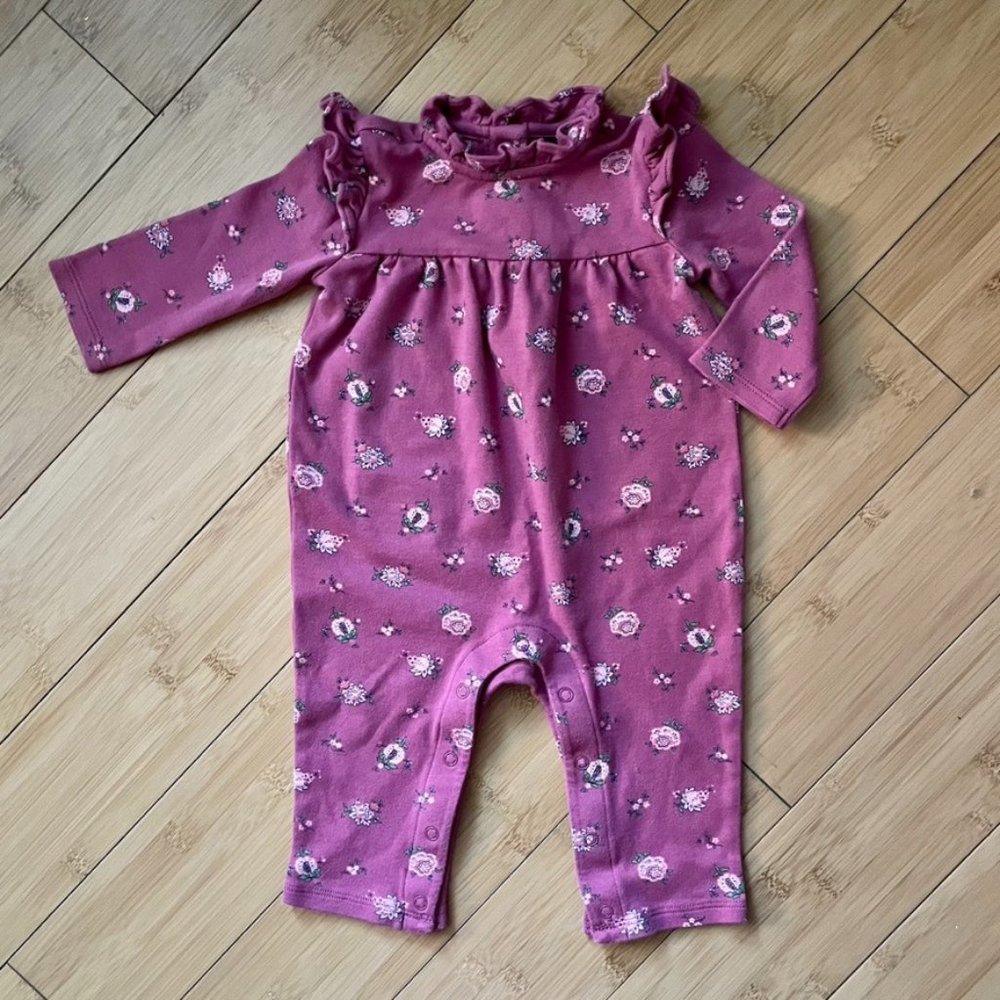 VGUC Janie + Jack Floral Romper (3-6m)